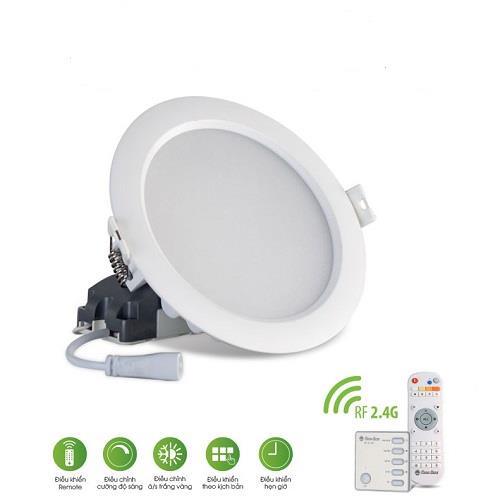 Led âm trần Rạng Đông remote 110/9W
